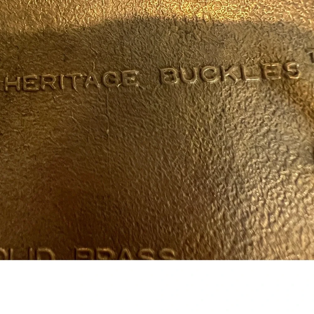 Heritage Buckles Solid Brass Great Seal US Eagle Belt Buckle Patriotic Enamel